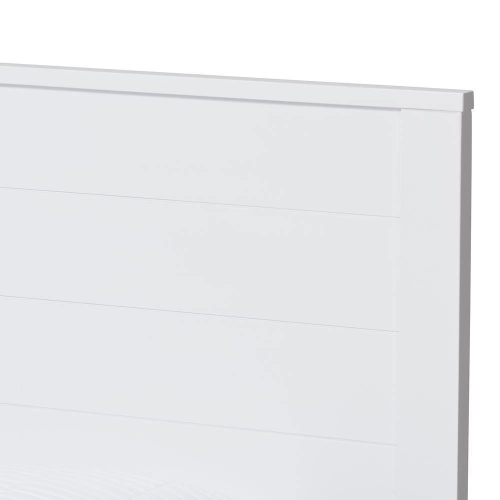 Catalina Modern Classic Mission Style White-Finished Wood Twin Platform Bed FredCo
