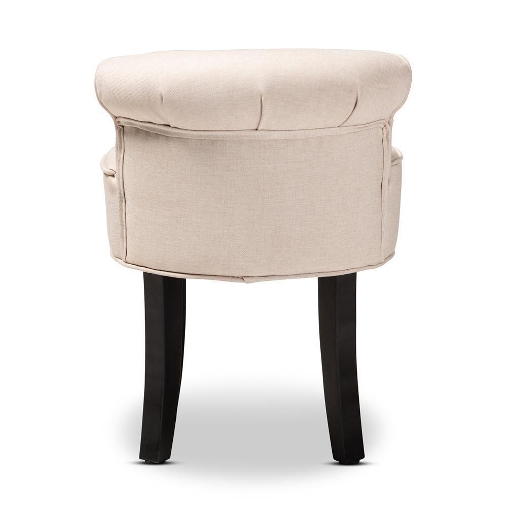 Cerise Classic and Traditional Small Beige Fabric Upholstered Accent Chair FredCo