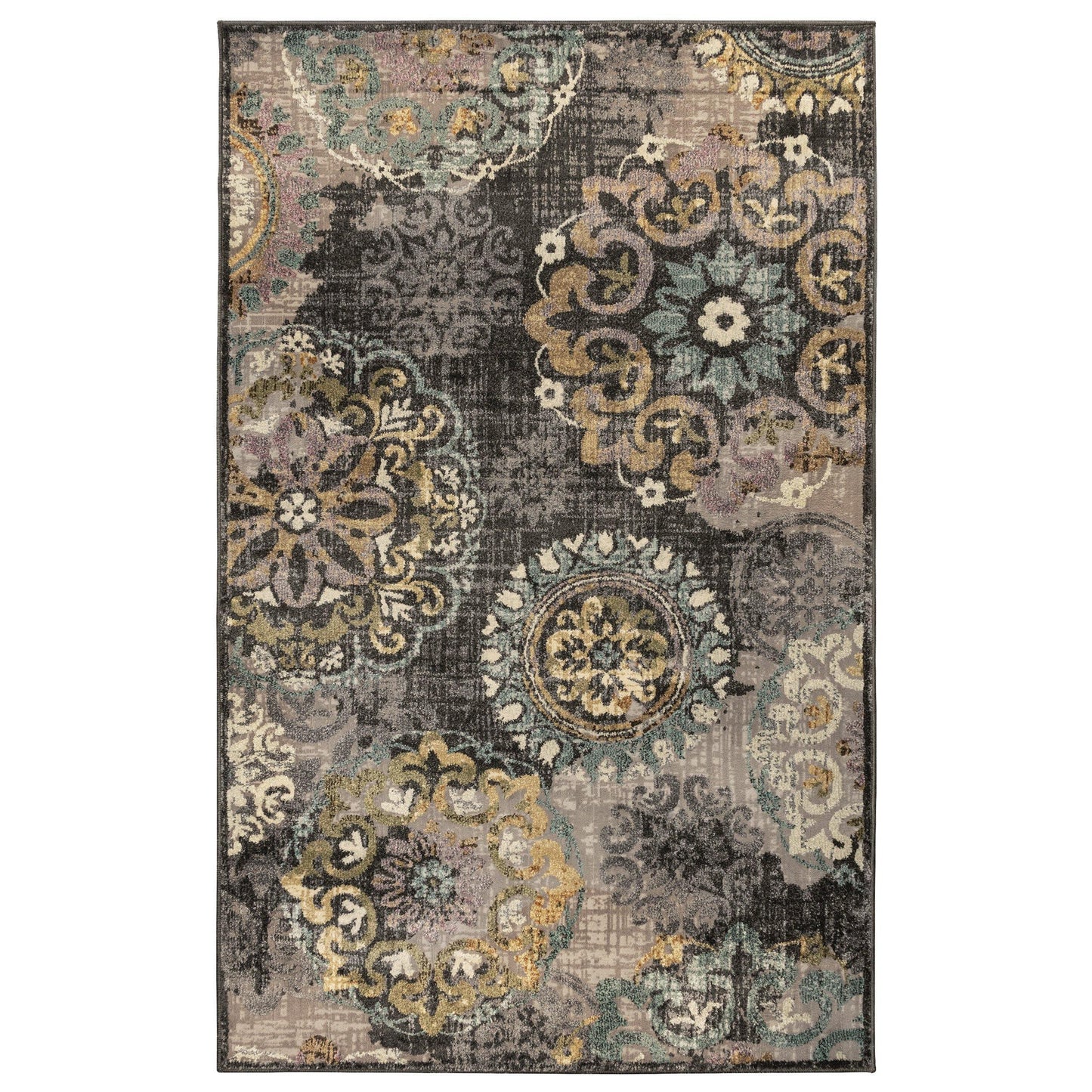 Ceyone Contemporary Floral Rug FredCo