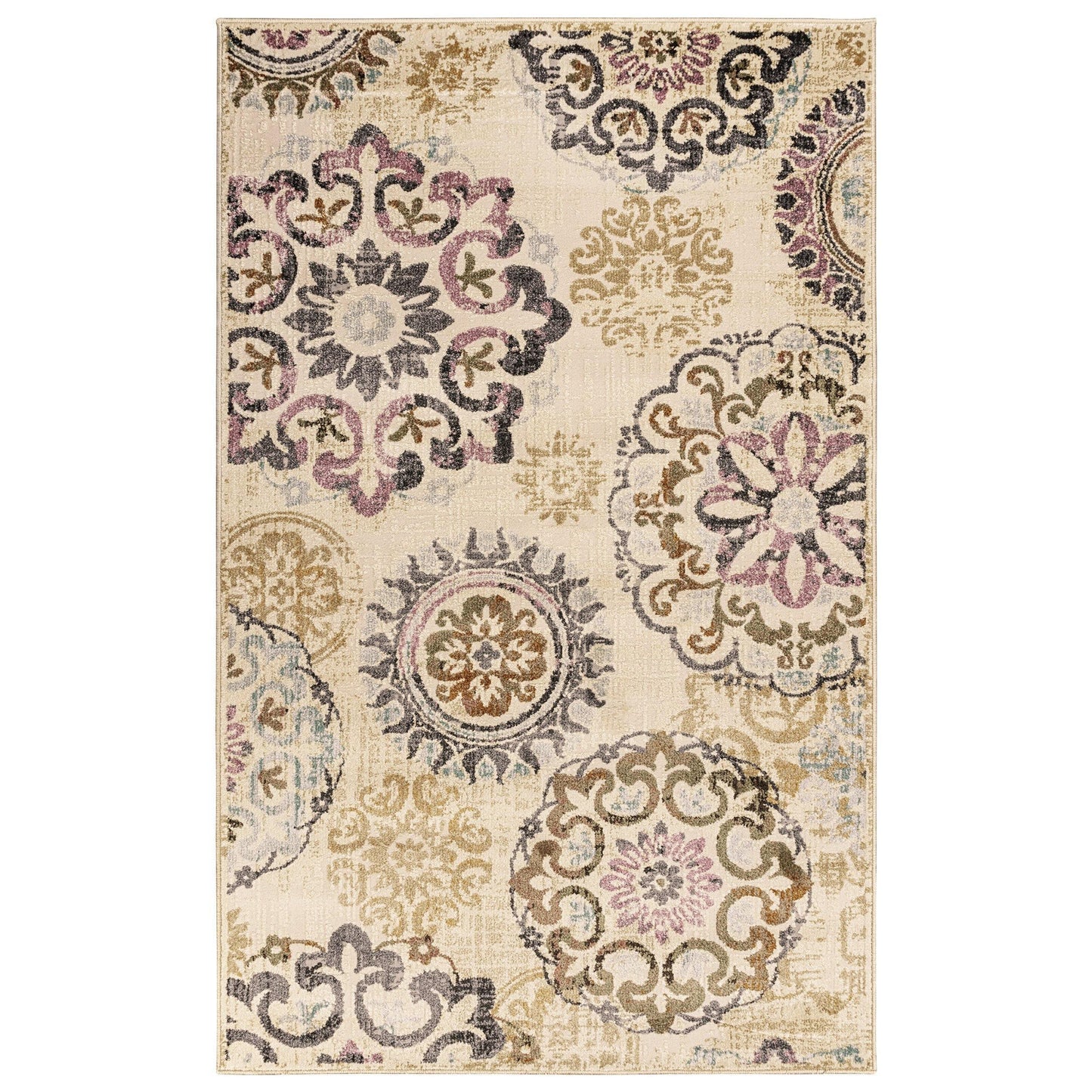 Ceyone Contemporary Floral Rug FredCo