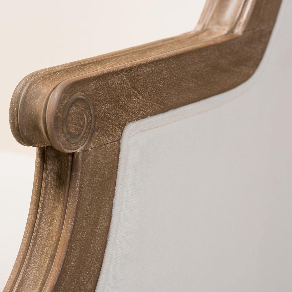 Charlemagne Traditional French Accent Chair-Oak FredCo
