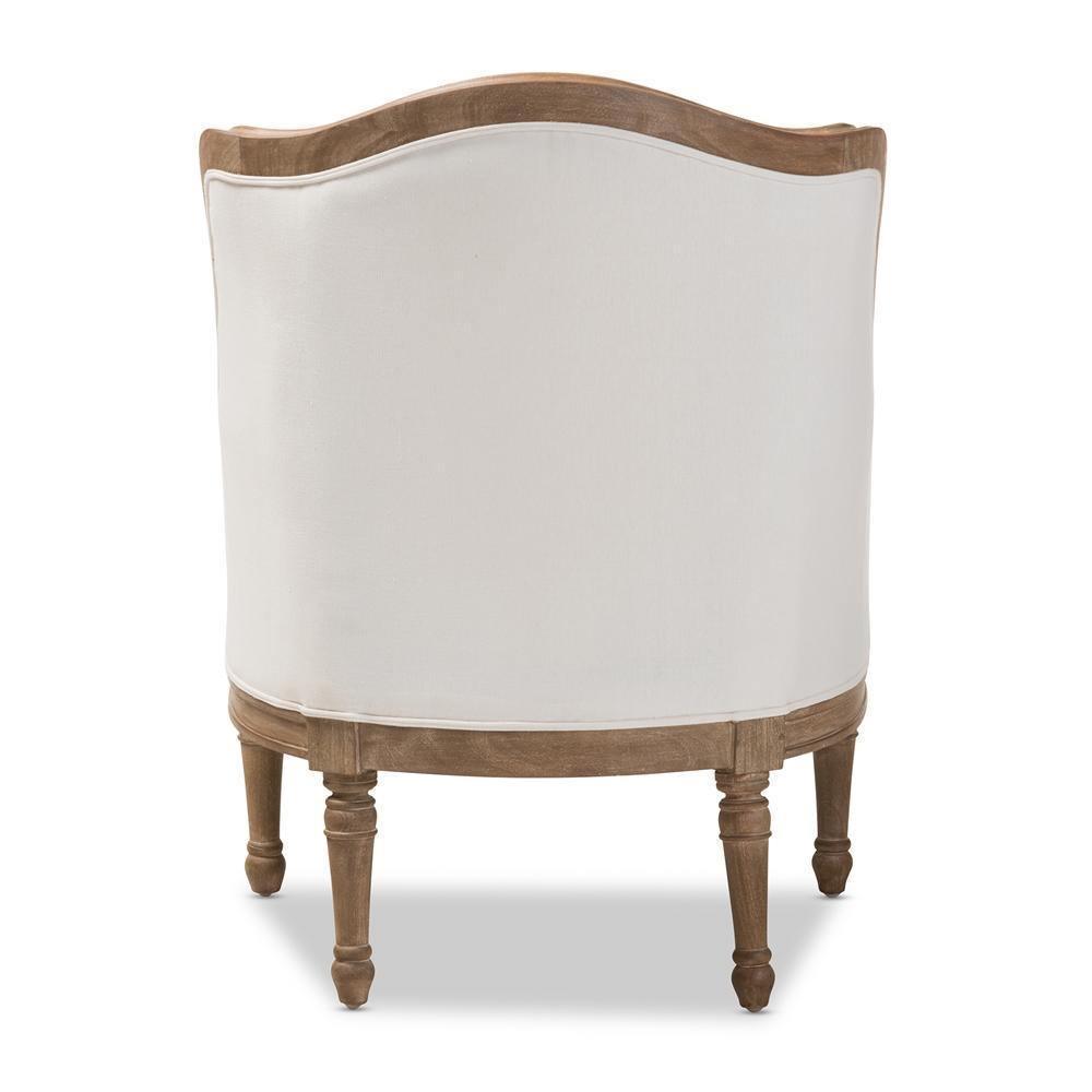 Charlemagne Traditional French Accent Chair-Oak FredCo