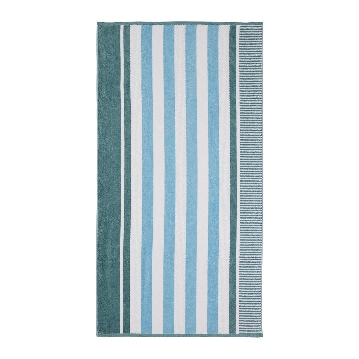 Checkered Stripes 100% Cotton Oversized Beach Towel FredCo
