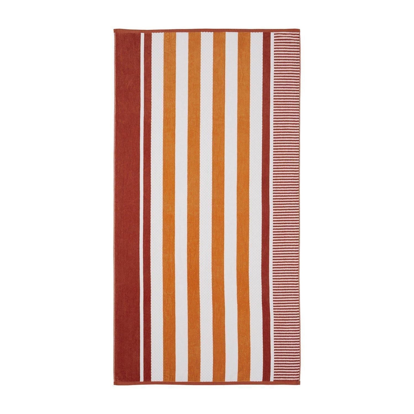 Checkered Stripes 100% Cotton Oversized Beach Towel FredCo