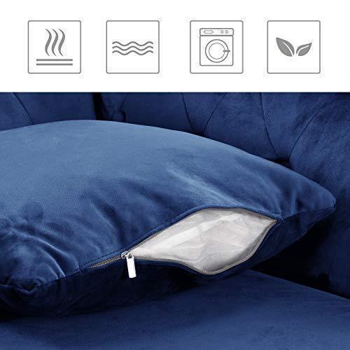 Chesterfield Velvet Couch Blue FredCo