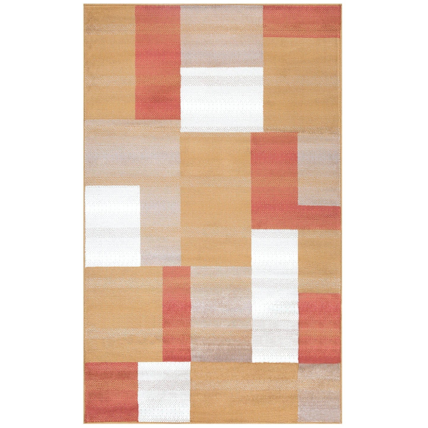 Clifton Geometric Patchwork Contemporary Rug FredCo