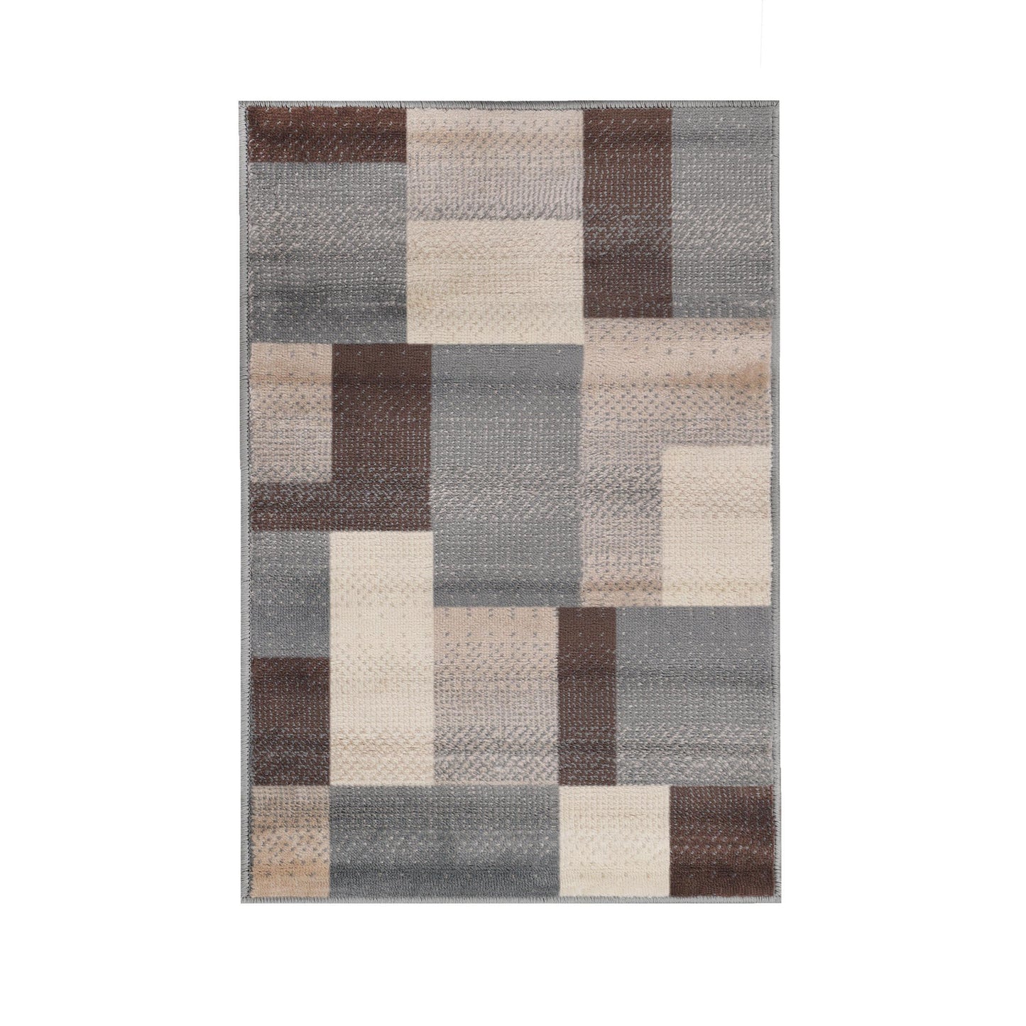 Clifton Geometric Patchwork Contemporary Rug FredCo