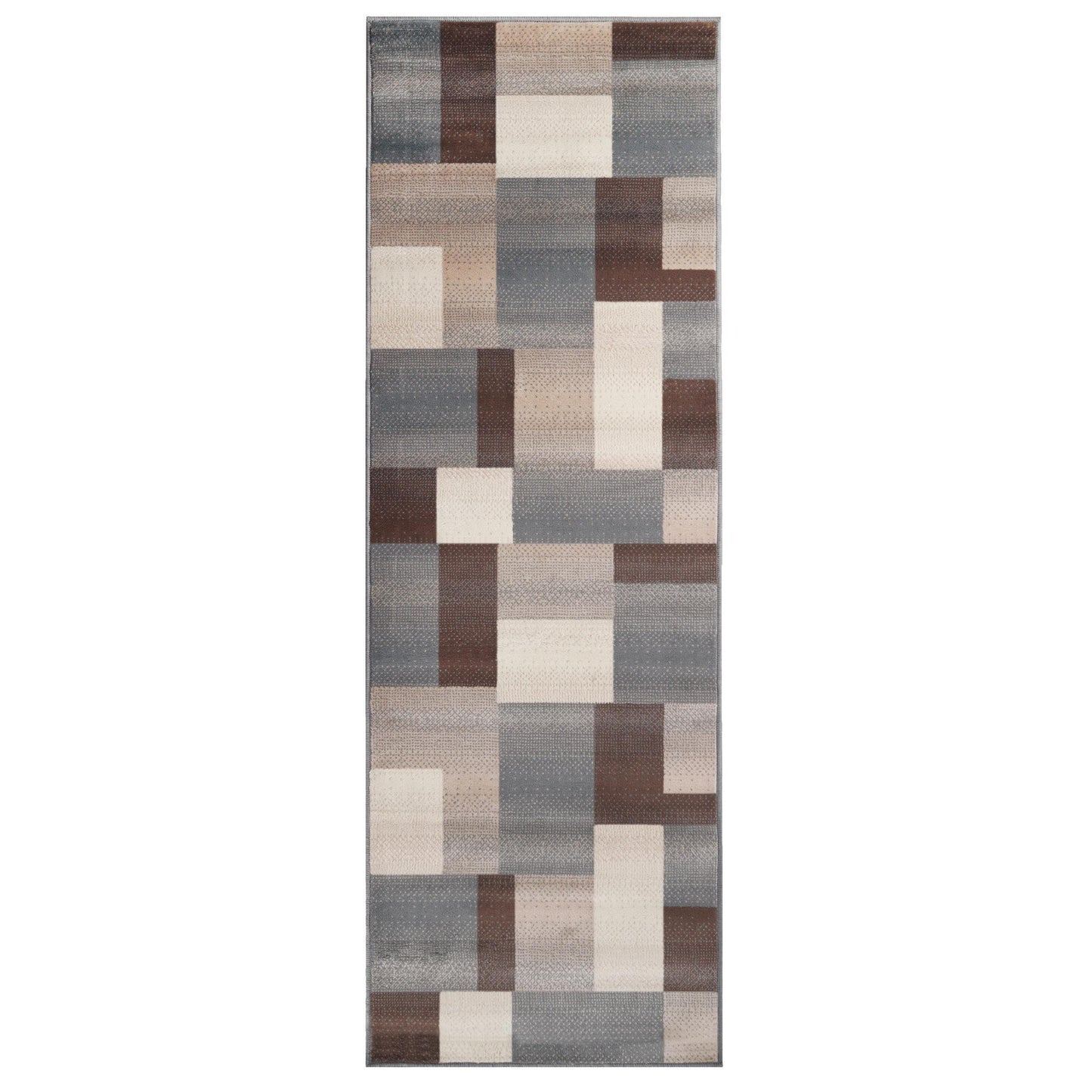 Clifton Geometric Patchwork Contemporary Rug FredCo