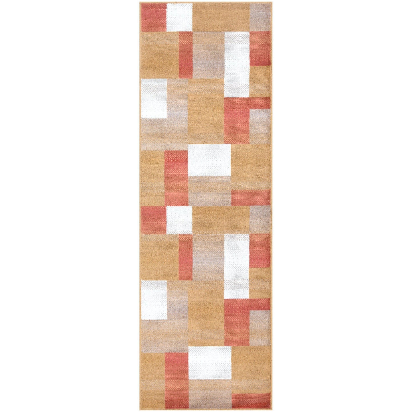 Clifton Geometric Patchwork Contemporary Rug FredCo