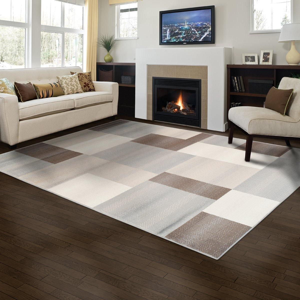 Clifton Geometric Patchwork Contemporary Rug FredCo