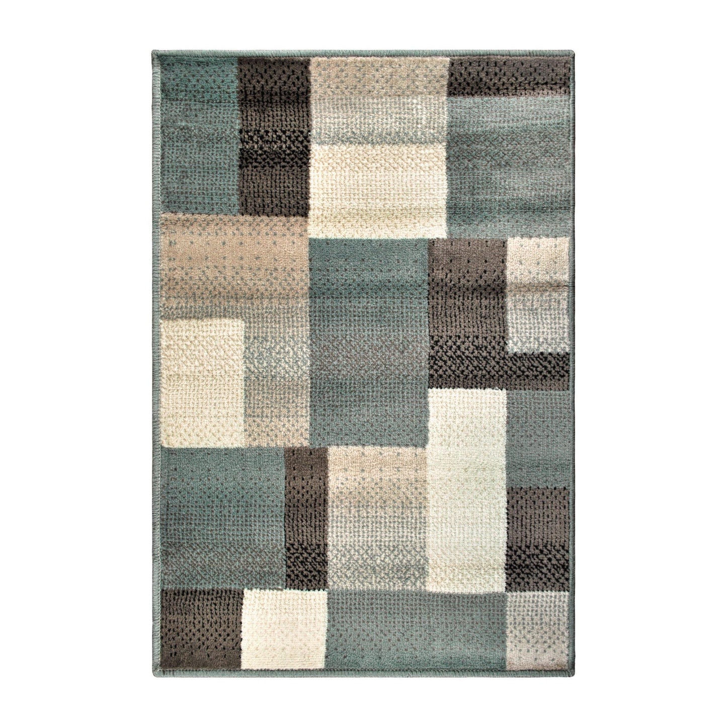 Clifton Geometric Patchwork Contemporary Rug FredCo