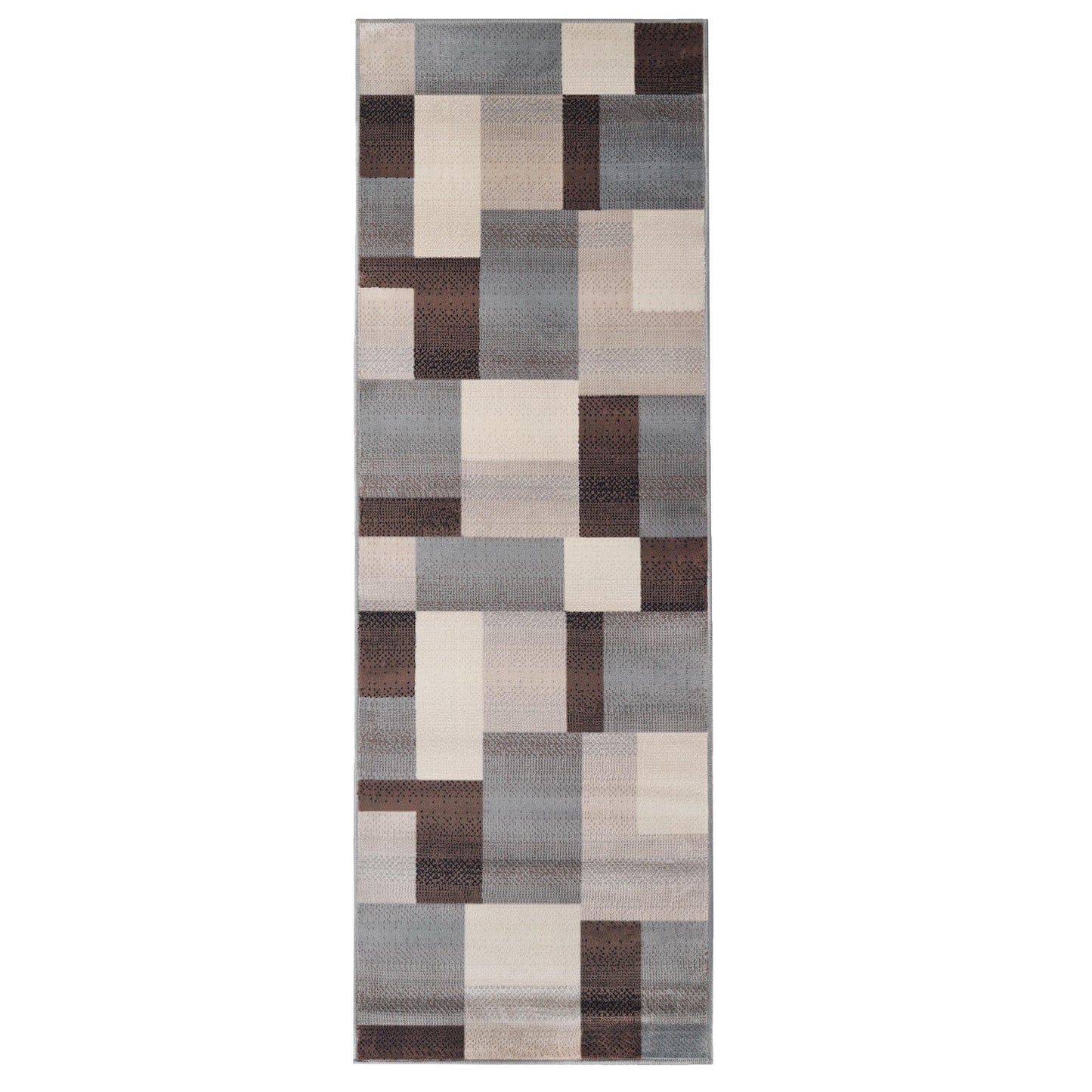 Clifton Geometric Patchwork Contemporary Rug FredCo