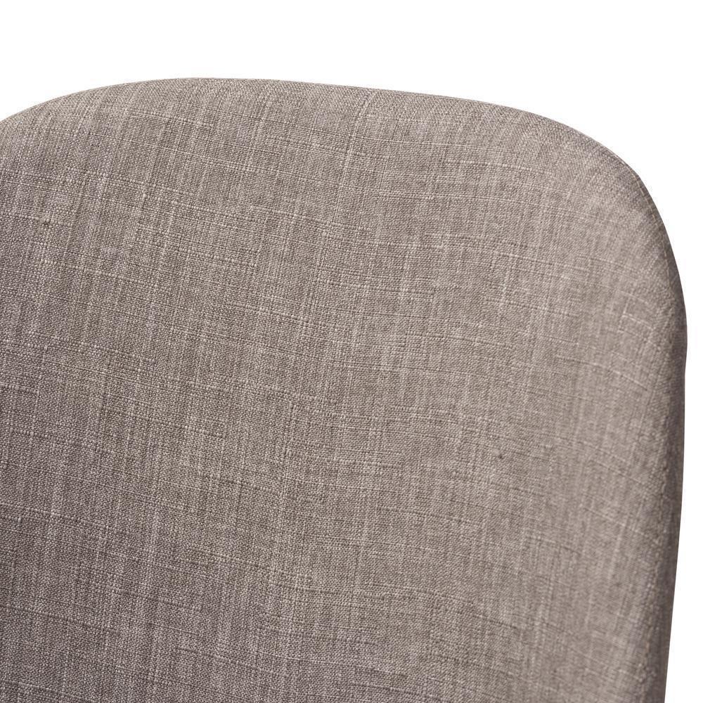 Cody Mid-Century Modern Light Grey Fabric Upholstered Walnut Finished Wood Dining Chair (Set of 2) FredCo