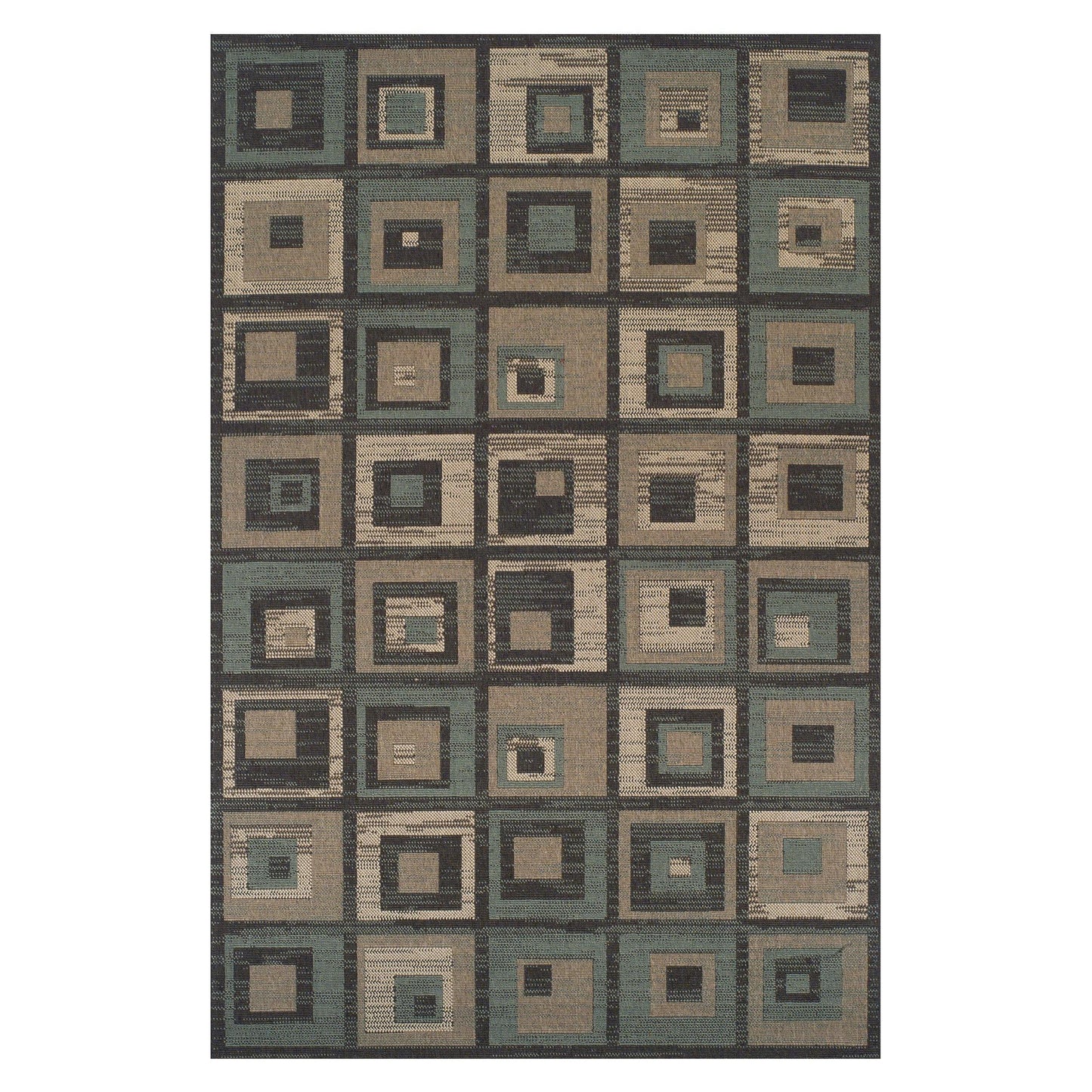 Colburn Indoor/Outdoor Weather-Resistant Geometric Modern Rug FredCo