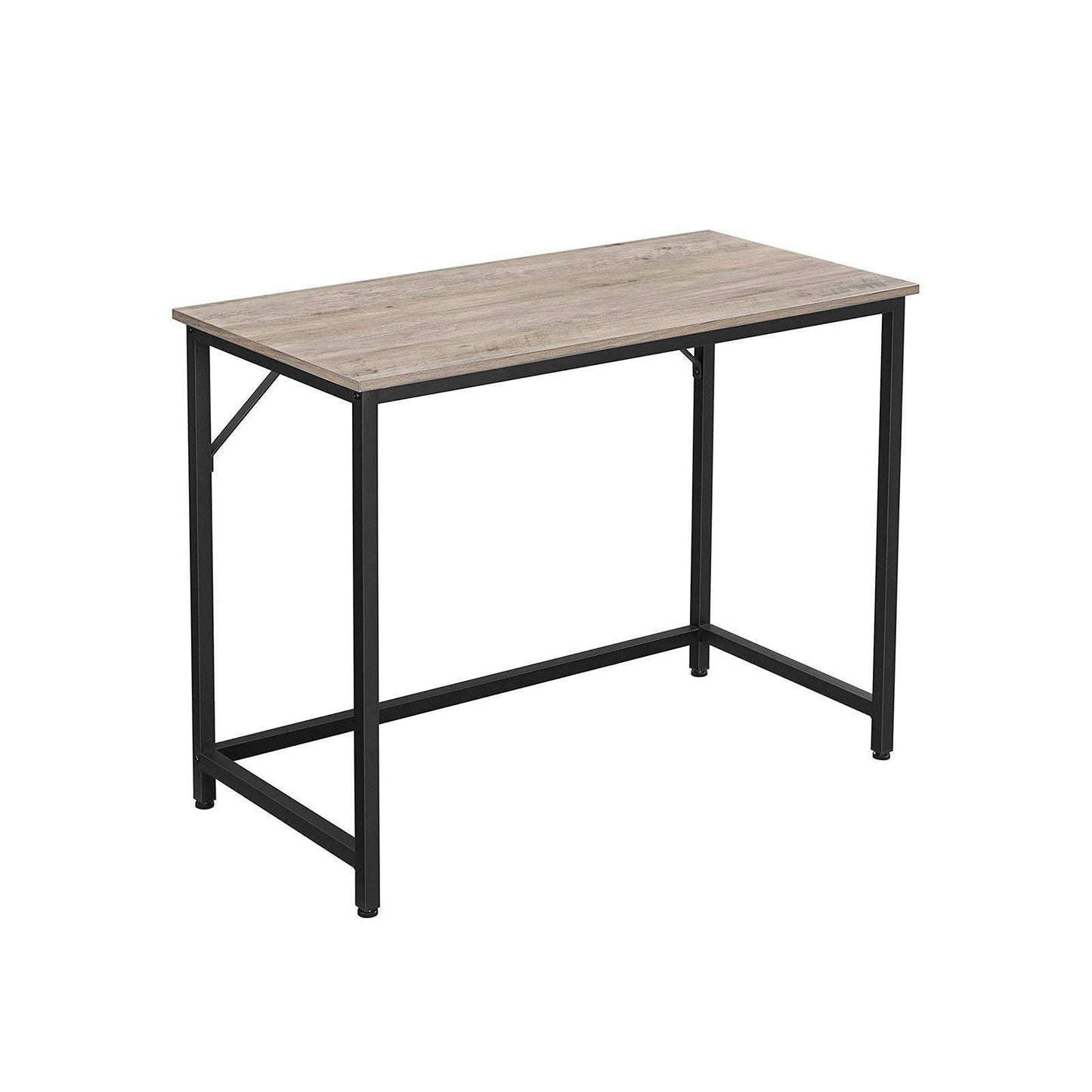 Computer Desk Greige and Black FredCo