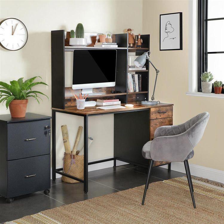 Computer Desk with Bookshelf FredCo