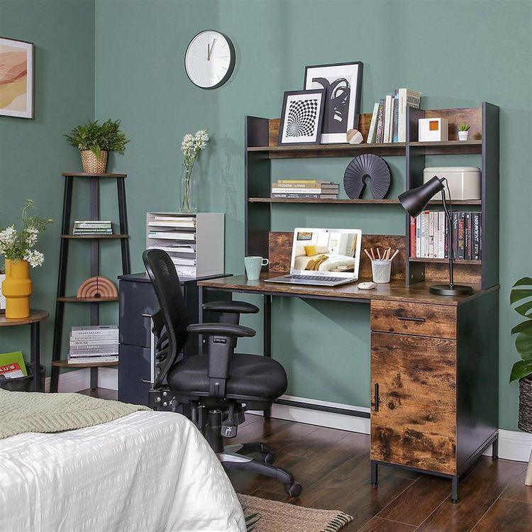 Computer Desk with Bookshelf FredCo