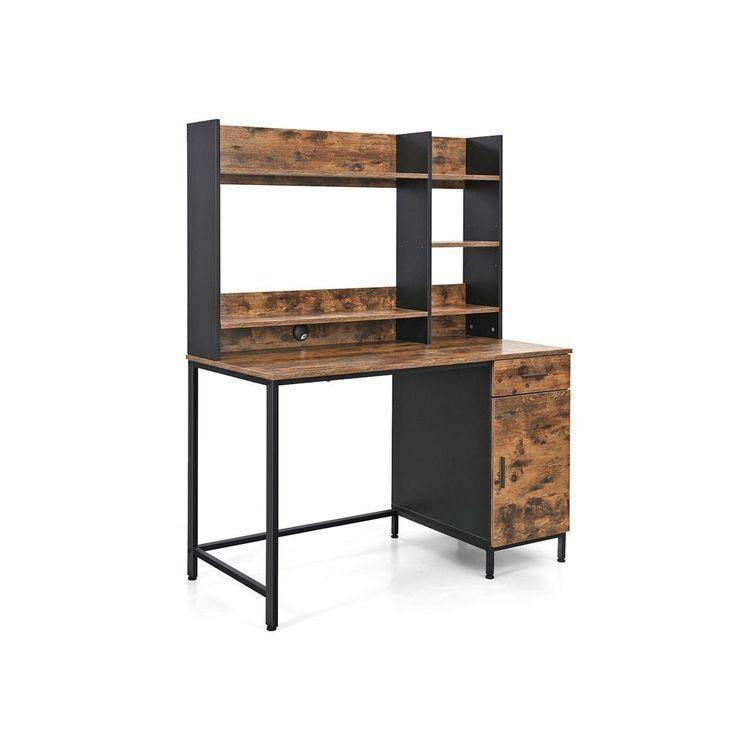 Computer Desk with Bookshelf FredCo