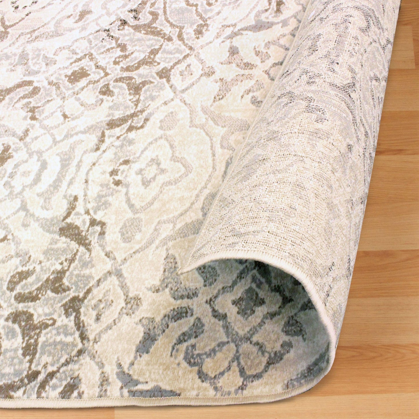Corbin Modern Damask Contemporary Rug FredCo