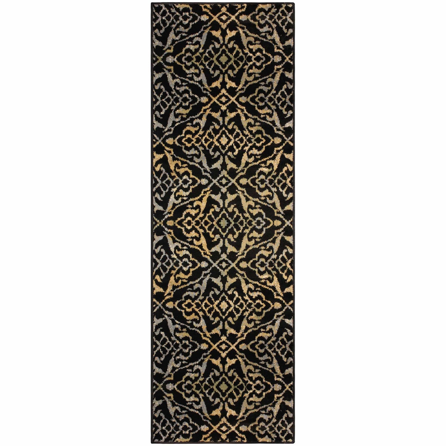 Corbin Modern Damask Contemporary Rug FredCo