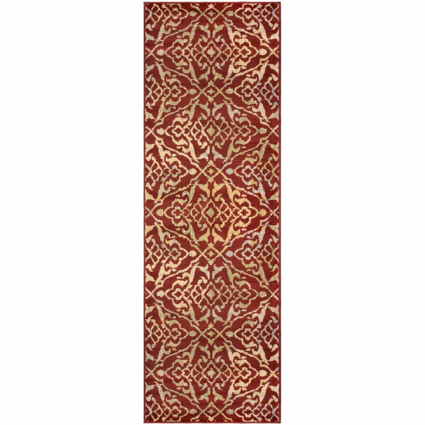 Corbin Modern Damask Contemporary Rug FredCo
