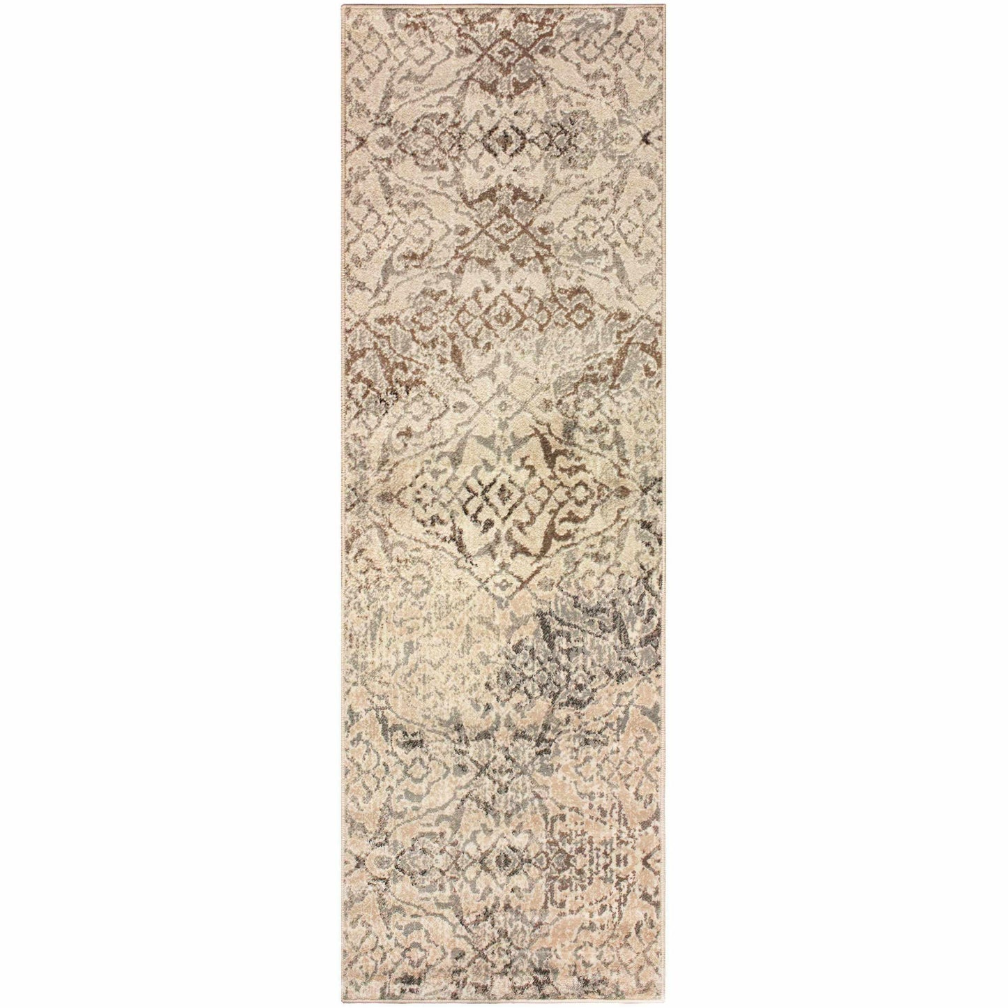 Corbin Modern Damask Contemporary Rug FredCo