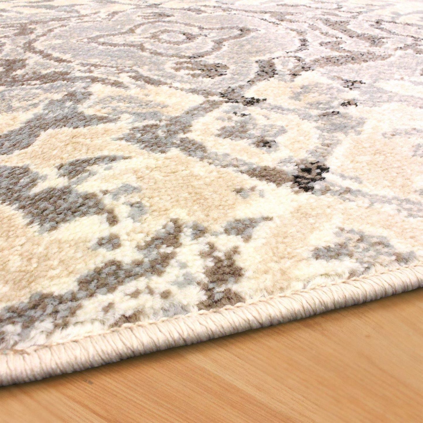 Corbin Modern Damask Contemporary Rug FredCo