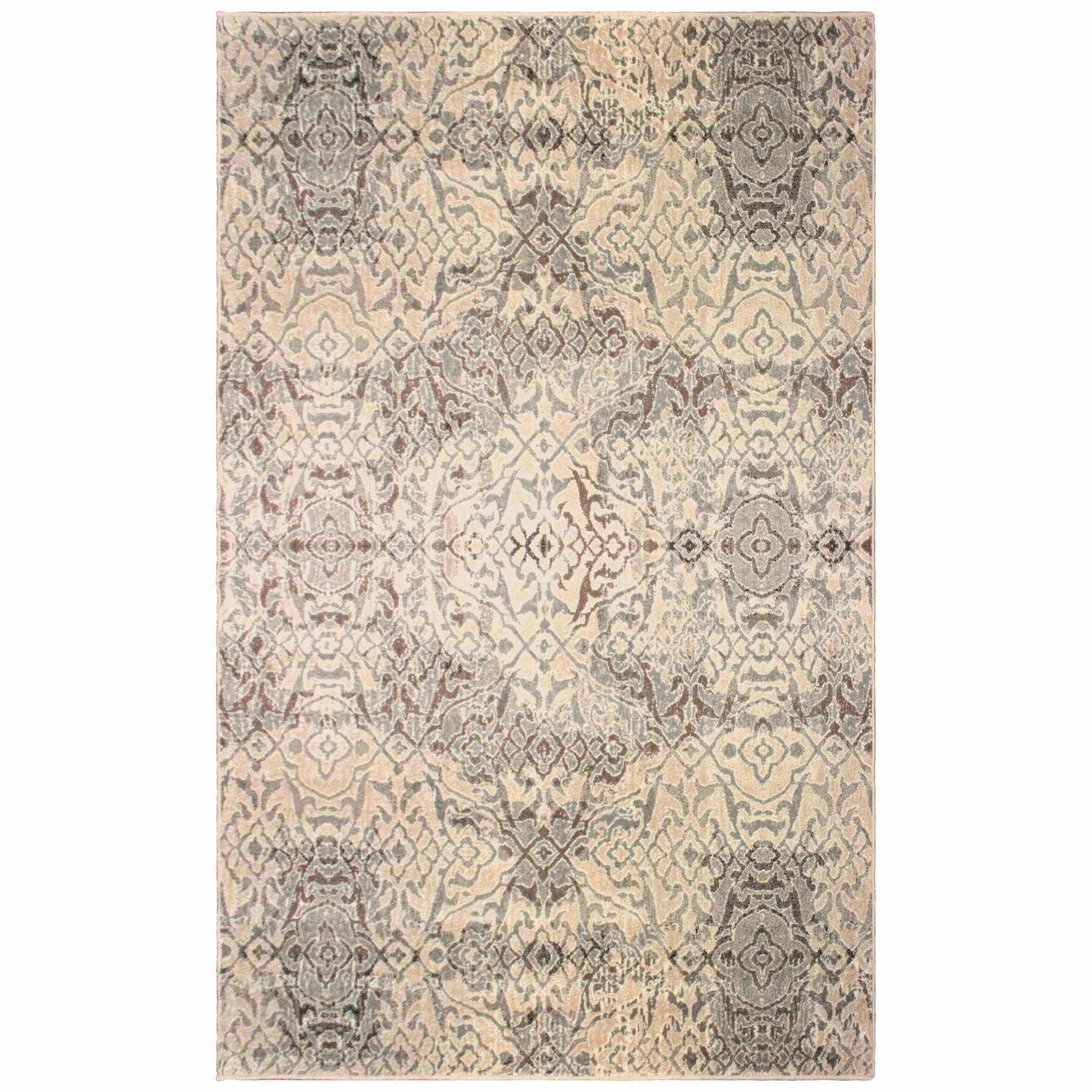 Corbin Modern Damask Contemporary Rug FredCo