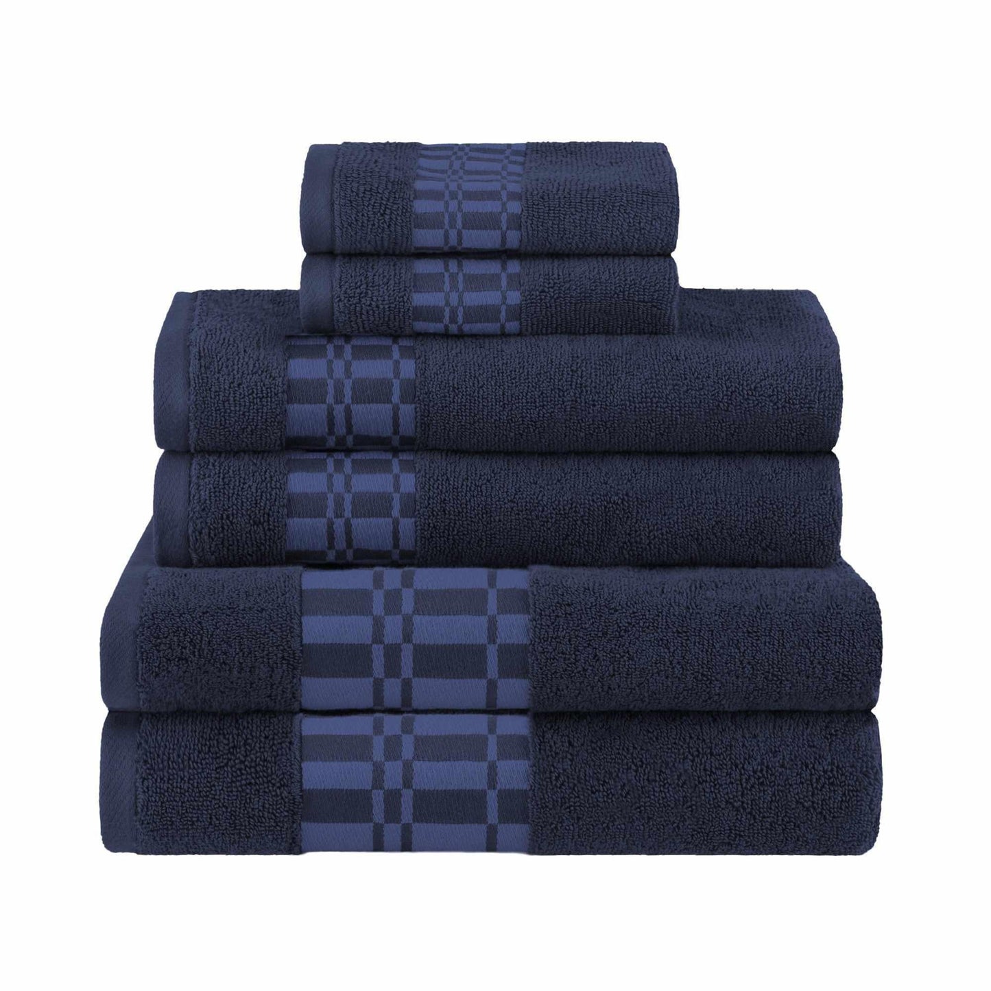 Cotton Assorted 6-Piece Towel Set Bath Towels by Superior FredCo