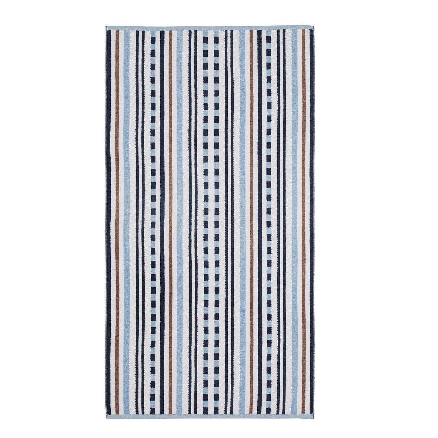 Cotton Stitch Stripe Textured (set of 2) Oversized Beach Towel FredCo