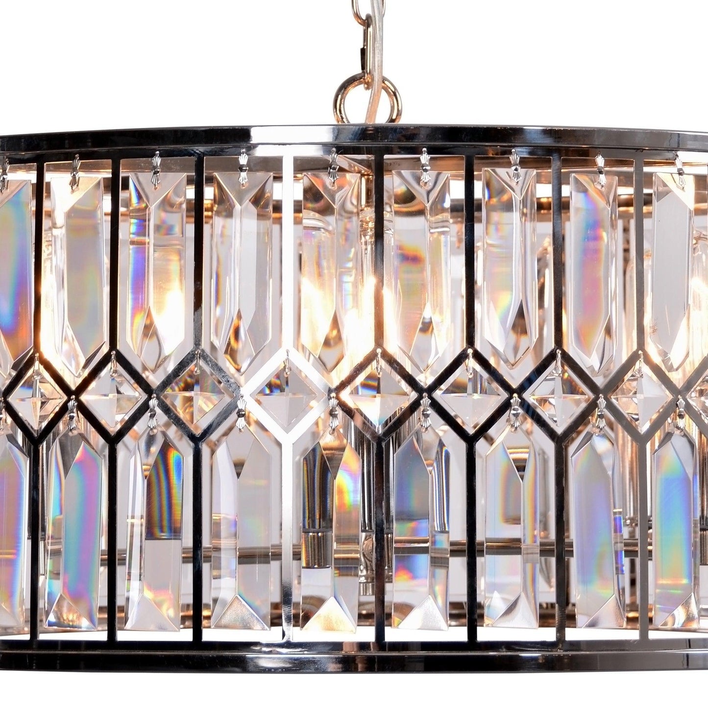 Crystal Drum Chandelier ZD7398-6N FredCo