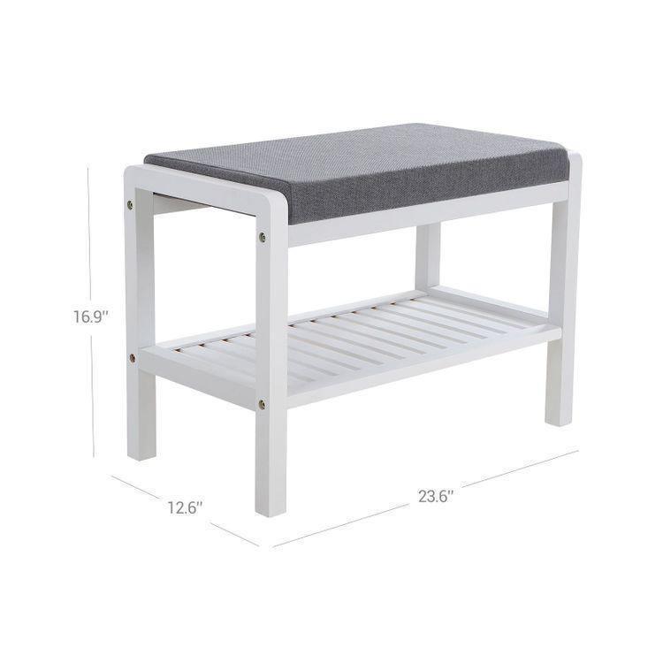 Cushion Upholstered Shoe Bench FredCo
