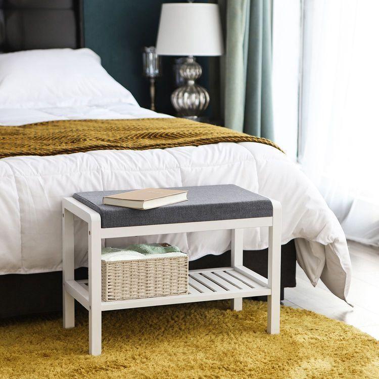 Cushion Upholstered Shoe Bench FredCo