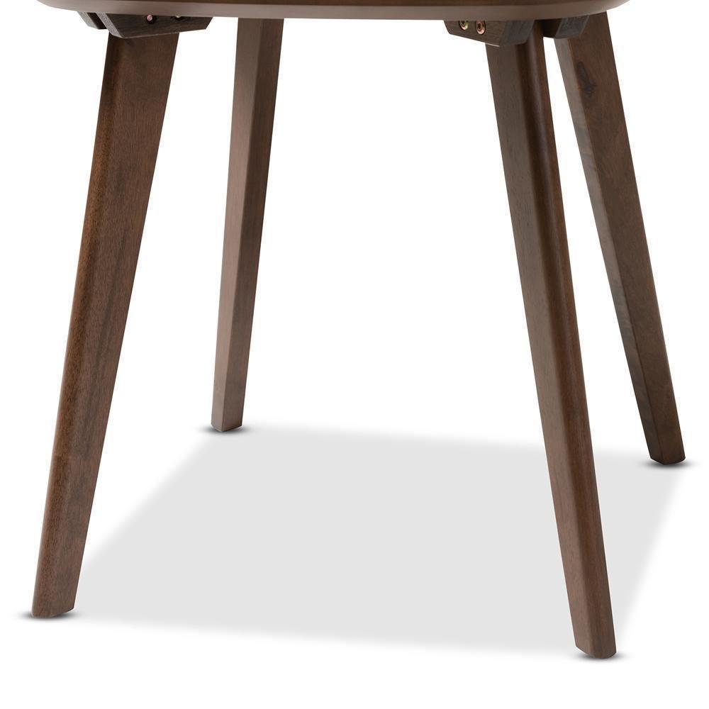 Dahlia Mid-Century Modern Walnut Wood End Table FredCo