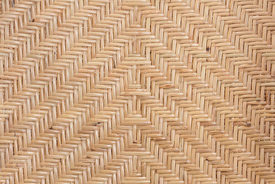 Damani Modern Bohemian Natural Brown Finished Rattan Dining Chair FredCo