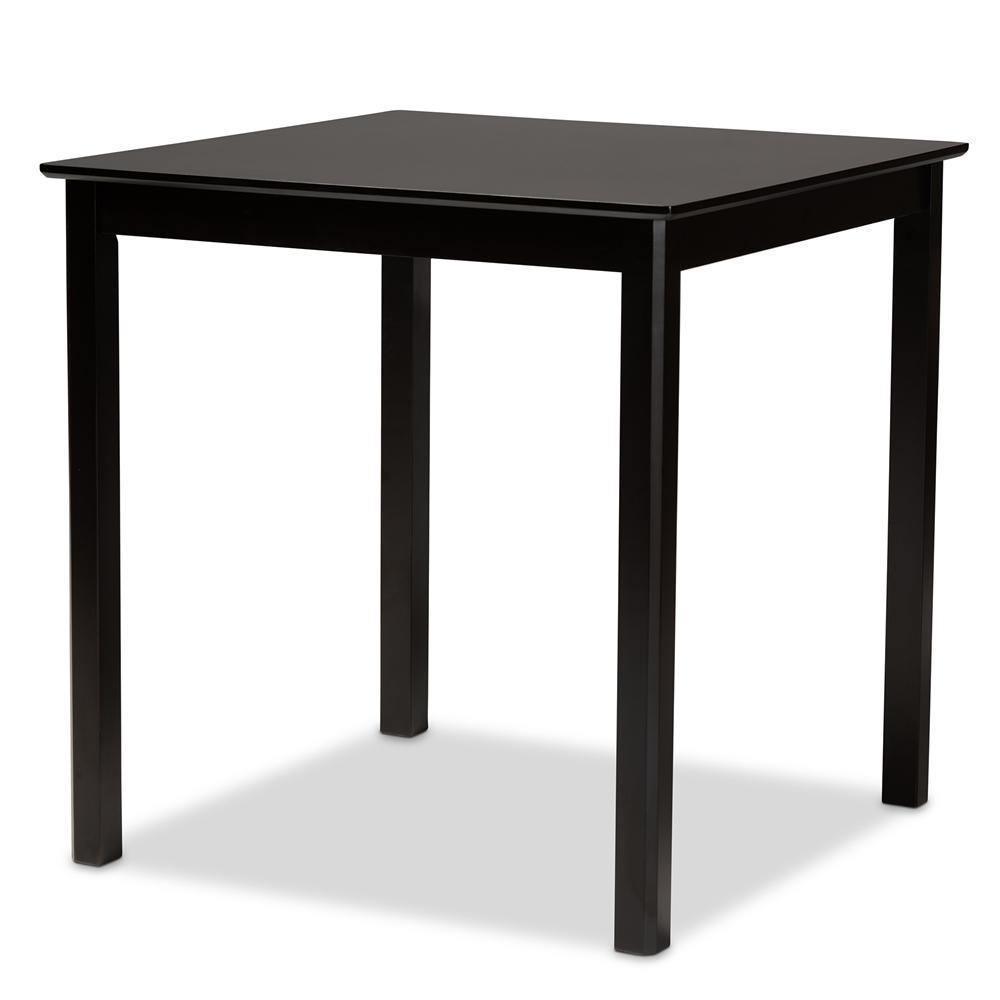 Darcie Modern and Contemporary Sand Fabric Upholstered Espresso Brown Finished 5-Piece Wood Pub Set FredCo