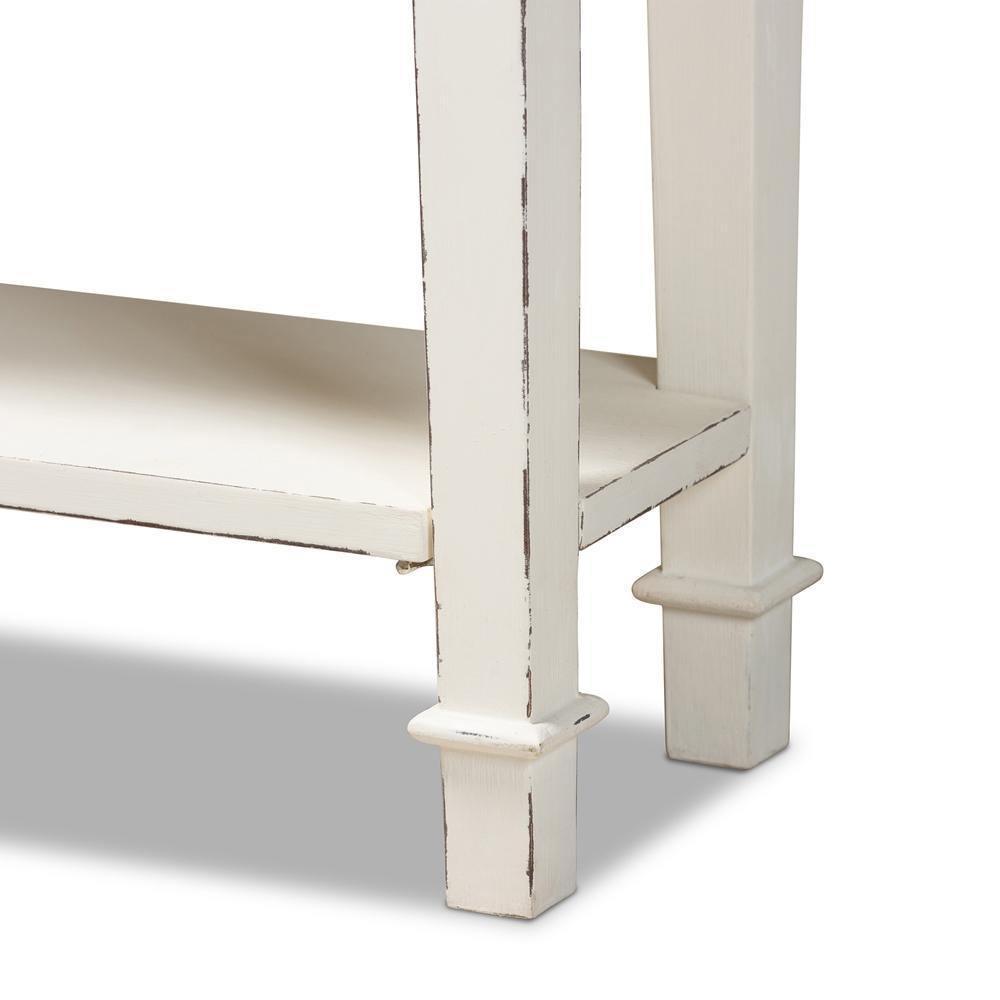 Dauphine Traditional French Accent Console Table-1 Drawer FredCo