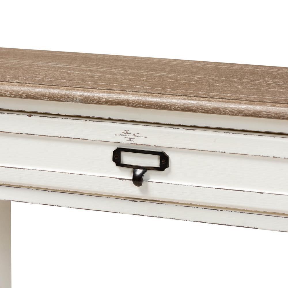 Dauphine Traditional French Accent Console Table-1 Drawer FredCo