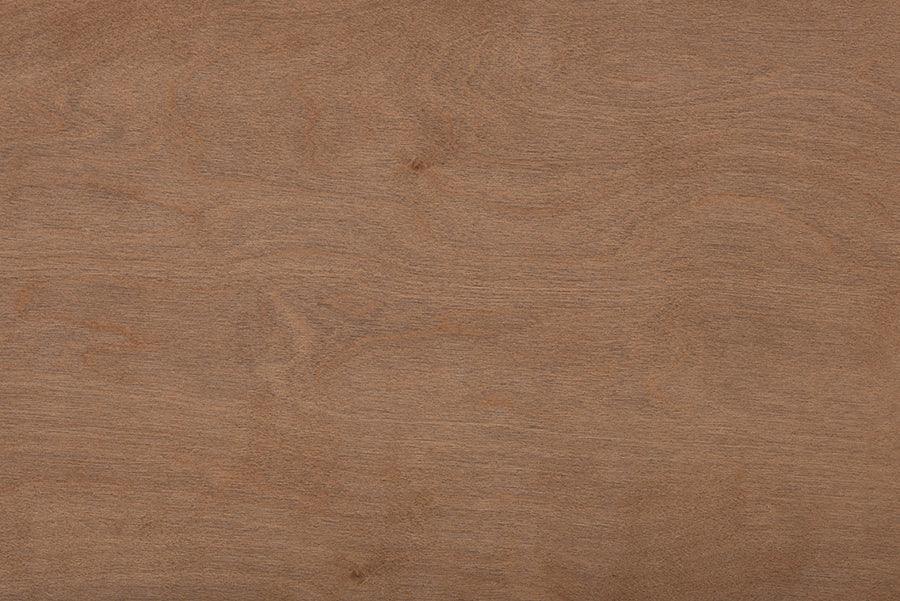 Decker Mid-Century Modern Transitional Walnut Brown Finished Wood Queen Size Platform Bed with Charging Station FredCo
