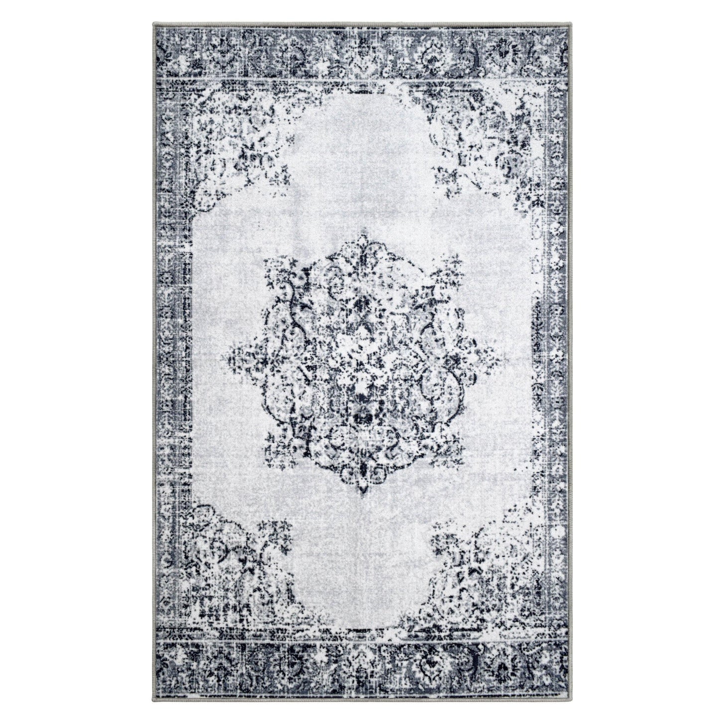Decklan Non-Slip Vintage Oriental Medallion Foldable Rug FredCo