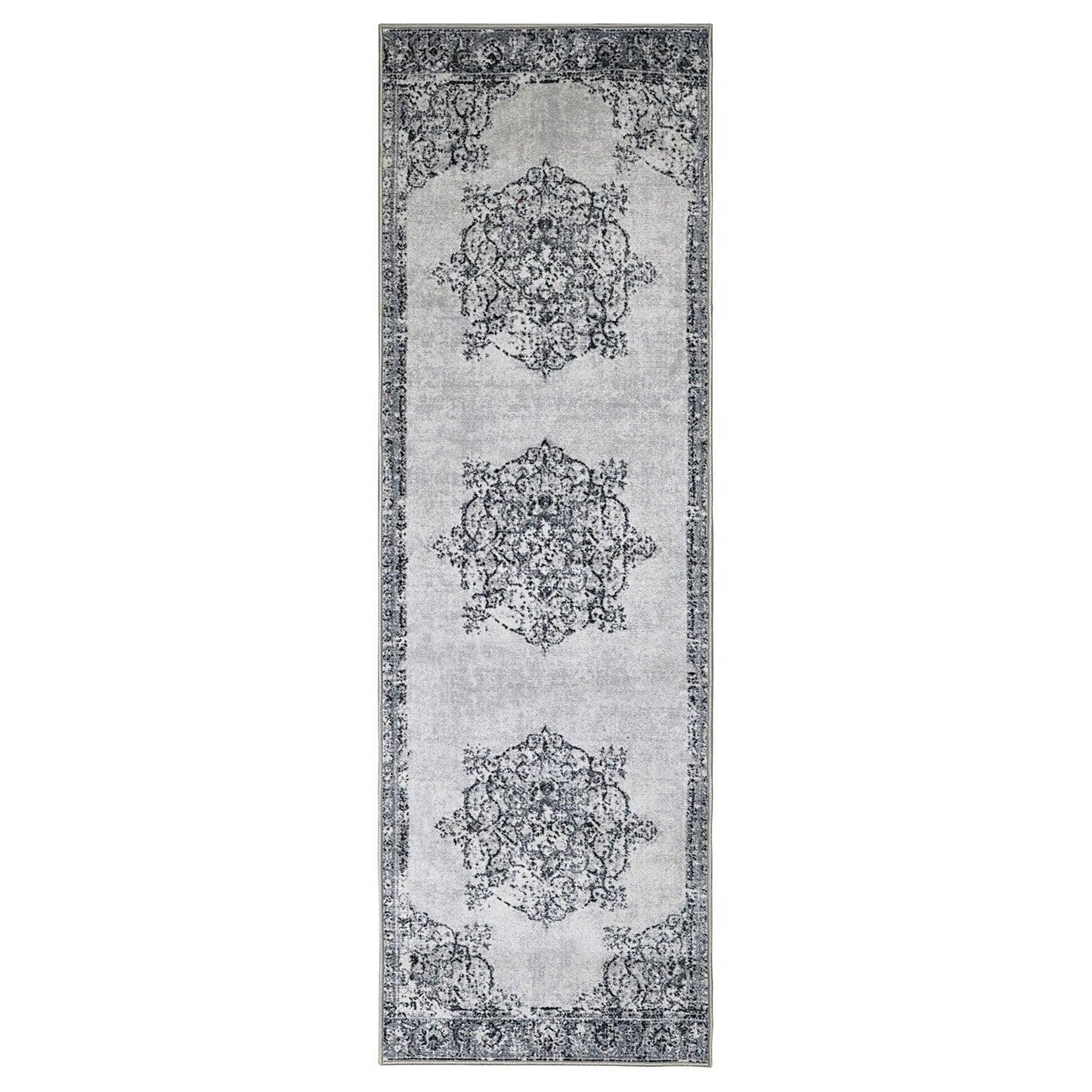 Decklan Non-Slip Vintage Oriental Medallion Foldable Rug FredCo