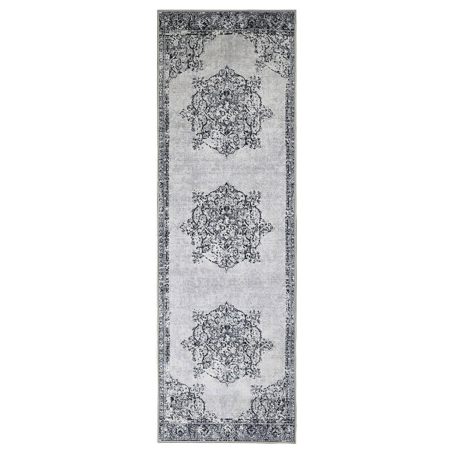 Decklan Non-Slip Vintage Oriental Medallion Foldable Rug FredCo