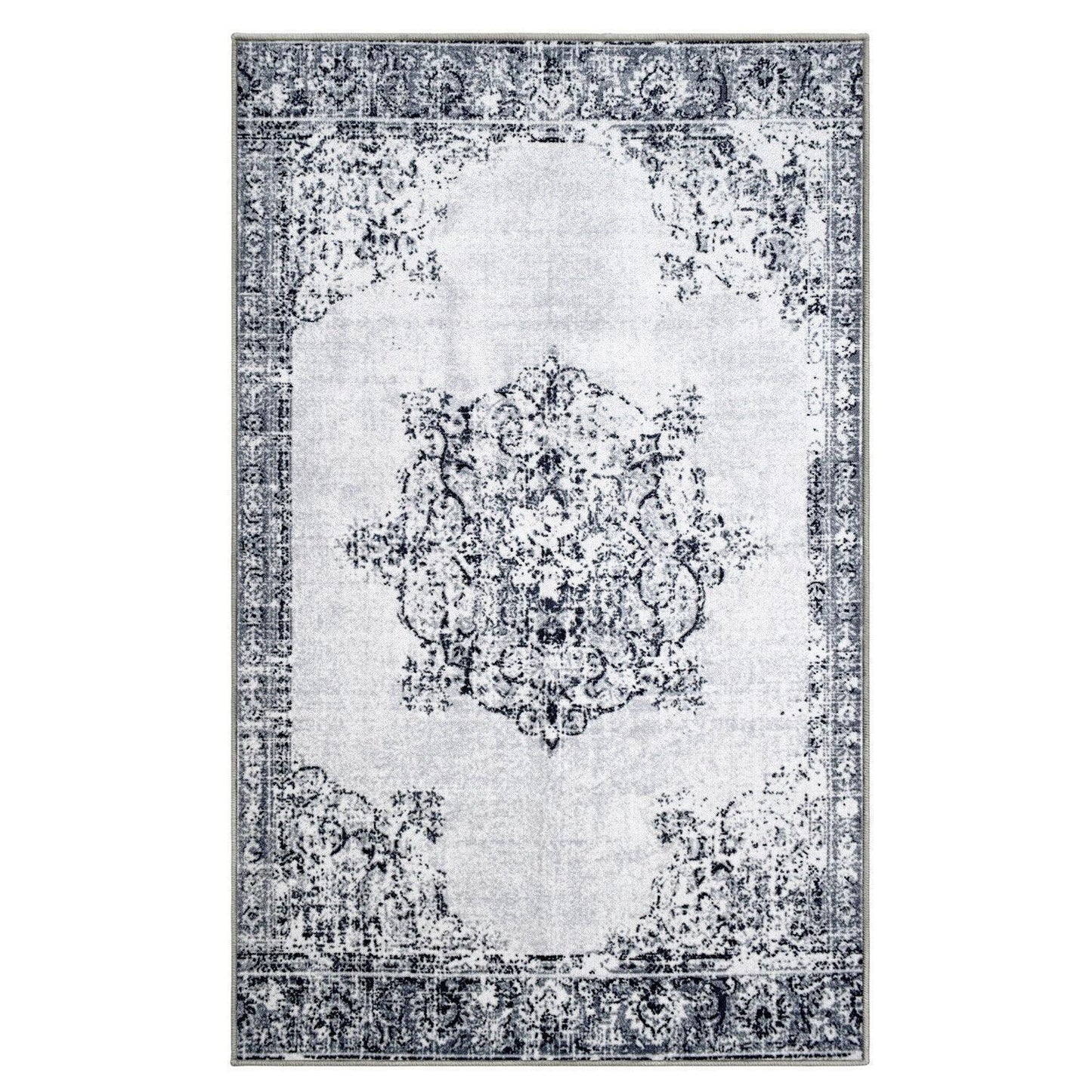 Decklan Non-Slip Vintage Oriental Medallion Foldable Rug FredCo