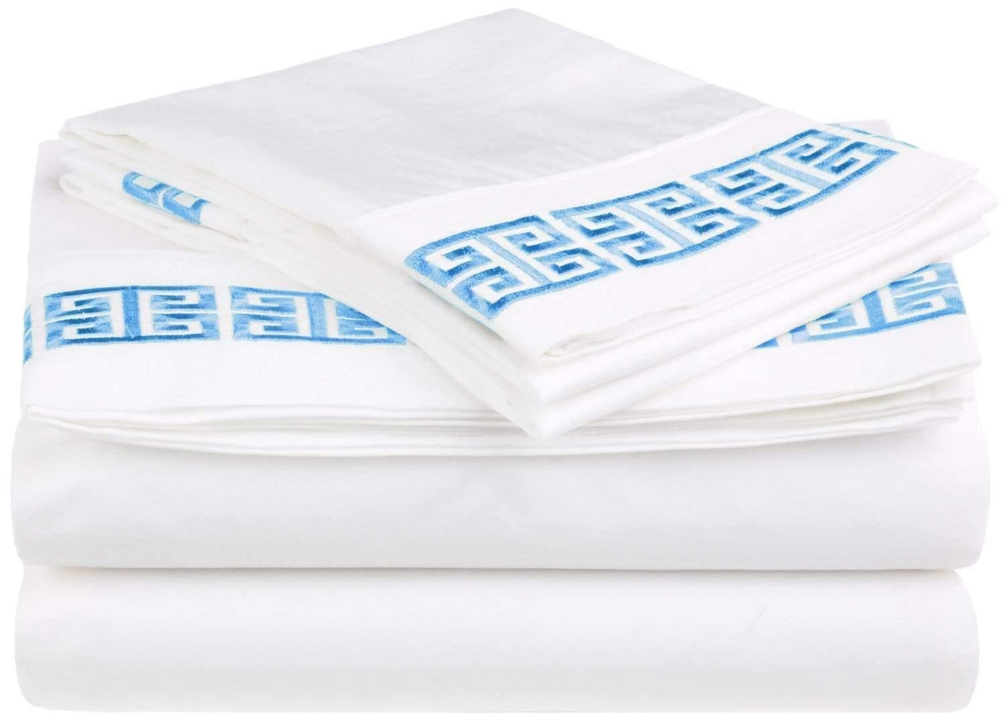 Decorative Kendell Embroidered Cotton Sheet Set FredCo