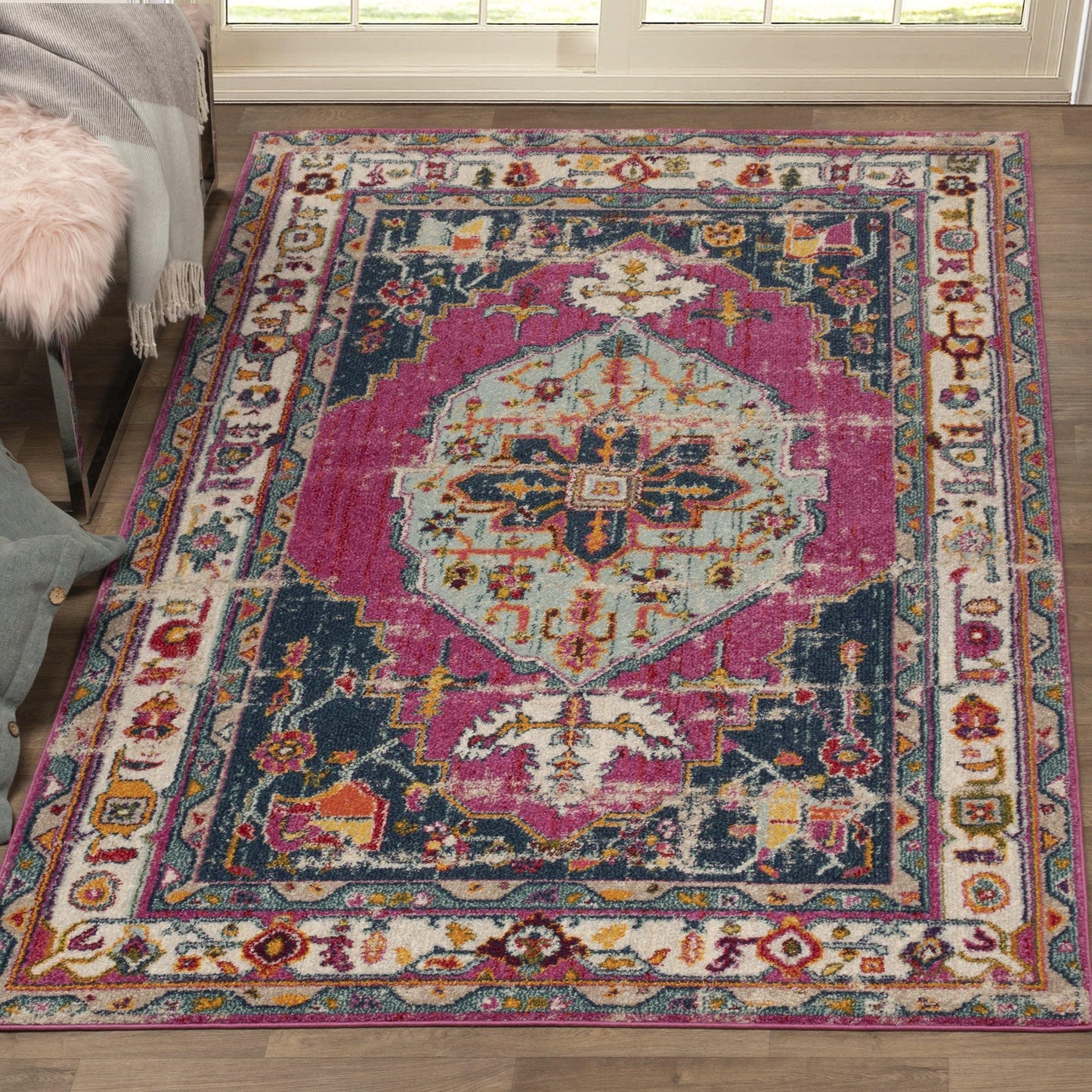 Deliana Vintage Oriental Distressed Rug FredCo