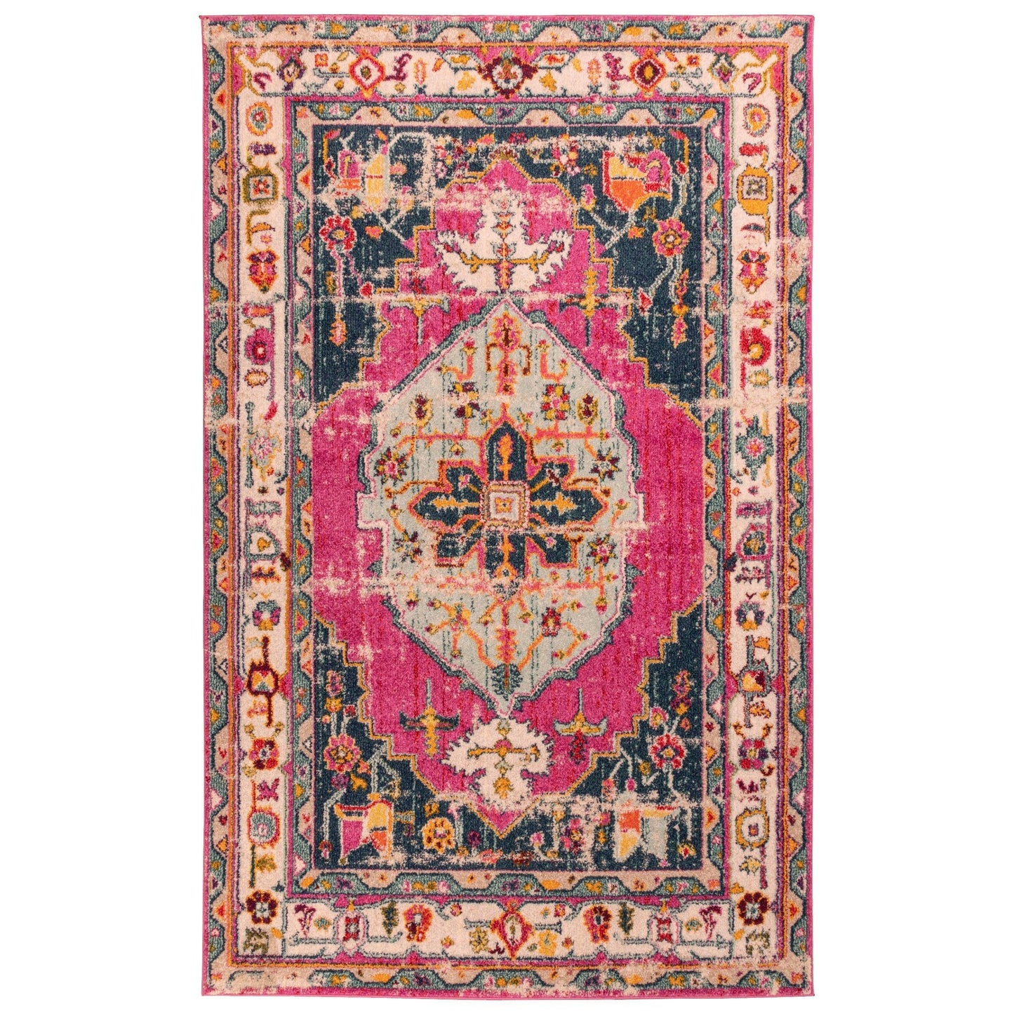 Deliana Vintage Oriental Distressed Rug FredCo