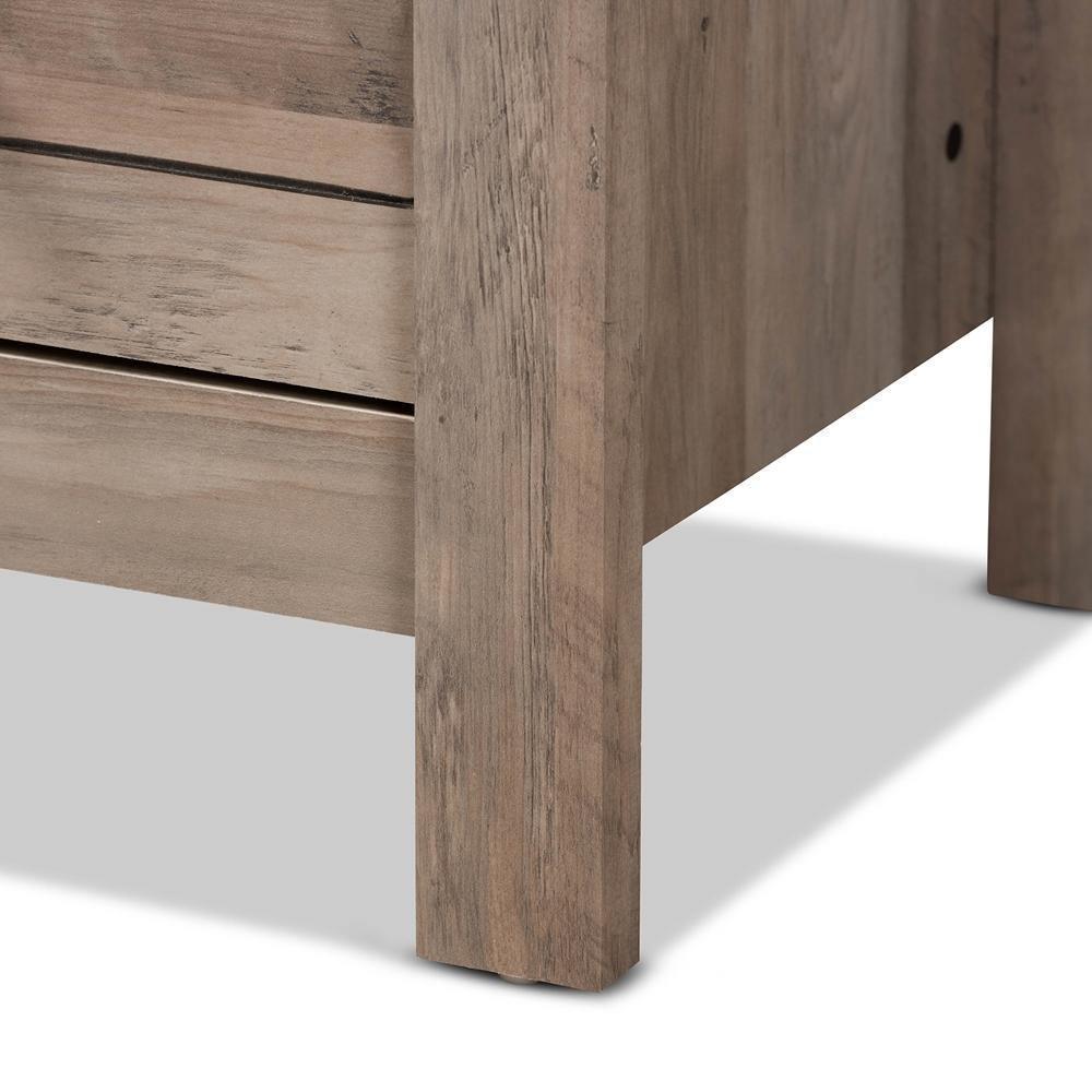 Derek Modern and Contemporary Transitional Natural Oak Finished Wood 5-Drawer Chest FredCo