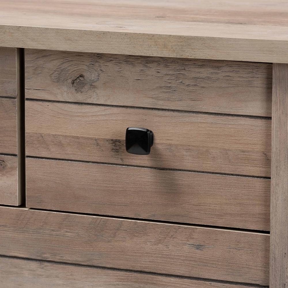 Derek Modern and Contemporary Transitional Natural Oak Finished Wood 5-Drawer Chest FredCo