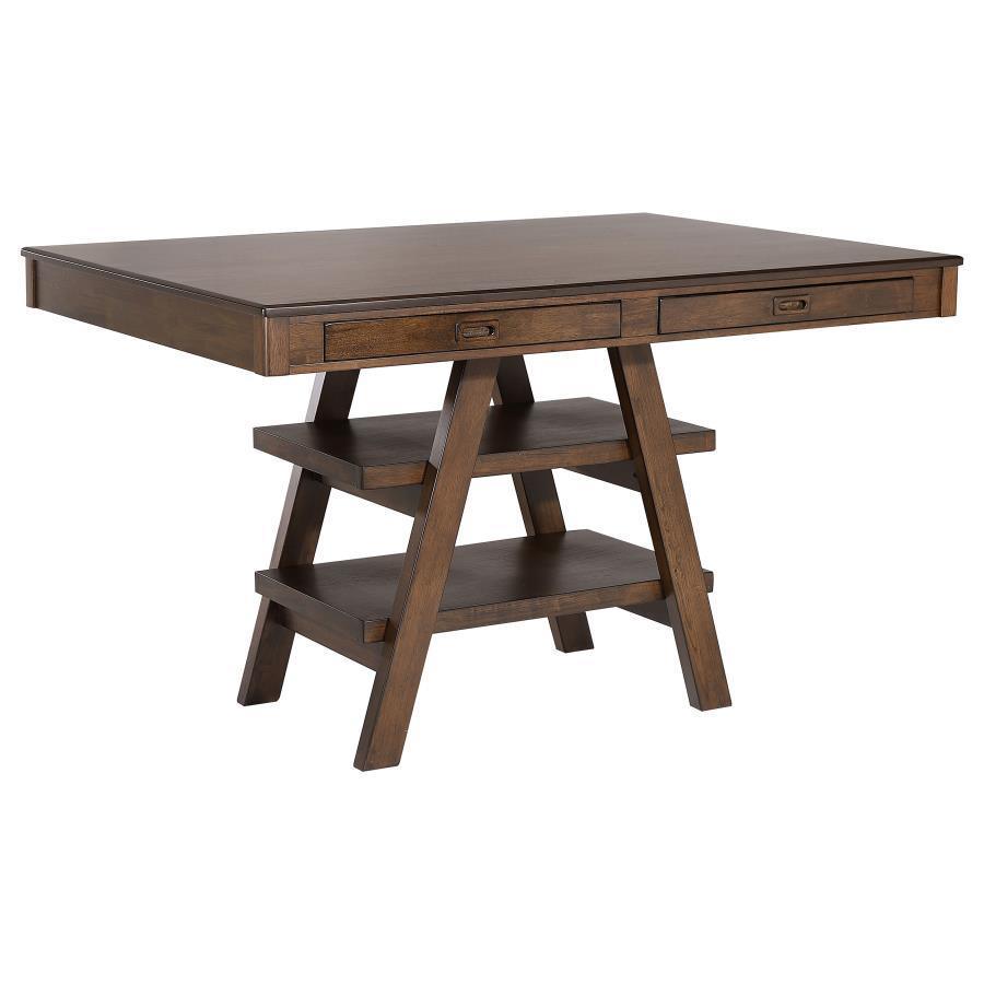 Dewey 5-piece Rectangular Dining Set Brown and Walnut 115208-S5 Coaster FredCo