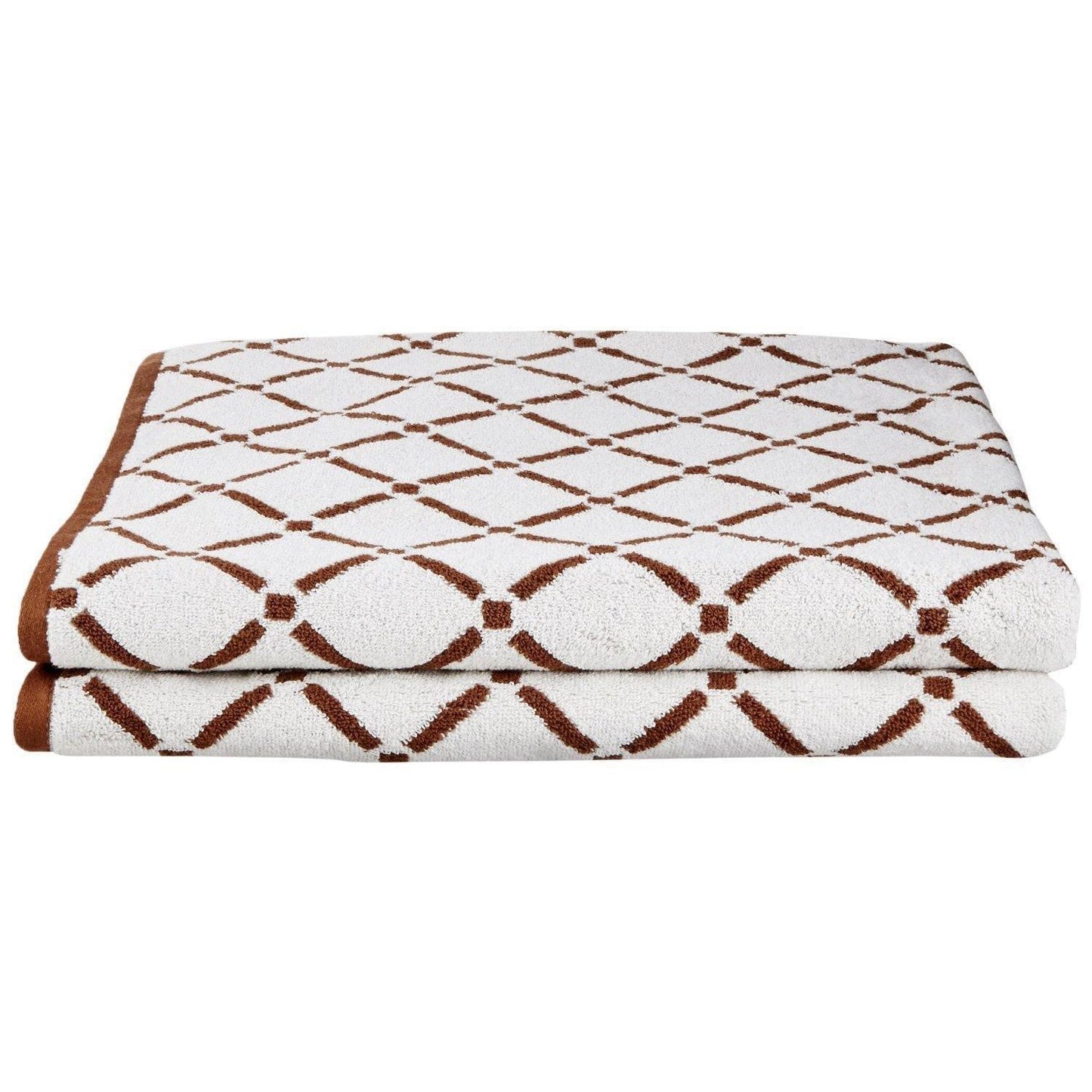 Diamond 100% Combed Cotton 550 GSM 2-Piece Bath Sheet Set FredCo